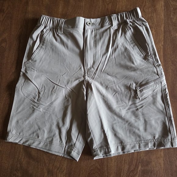 Men's Tan Tech Shorts - Picture 2 of 6